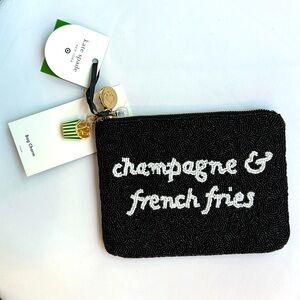 Kate Spade x Target Champagne & Fries Clutch PLUS Fries Keychain